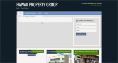 Desktop Screenshot of hawaiipropertygroup.com